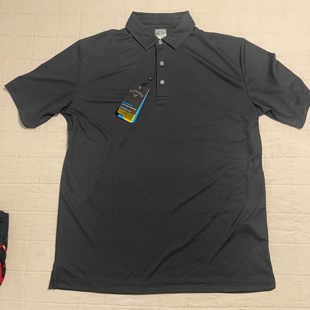 Men Golf shirt Callaway shirt size M Honda print sleeve